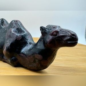 Rhodonite Bactrian Double Hump Camel Figurine